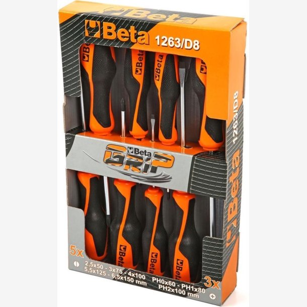 Set of screwdrivers Beta Tools 01263/D8 - 8 pieces