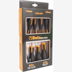 Set of Screwdrivers Beta Tools Evox 1203E/D8P - 8 pieces