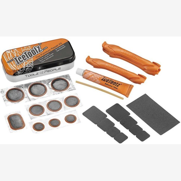 Puncture repair kit IceToolz 24065A1 in a can