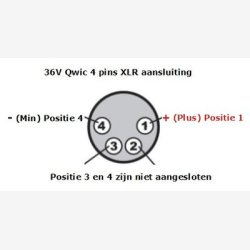 Batteri oplader XLR 4-pin Neutrik 36V 2A - Quick among others