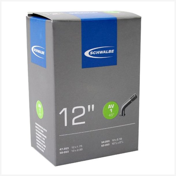 Slange Schwalbe AV1 12" / 47/62-203 - 40mm 45� ventil