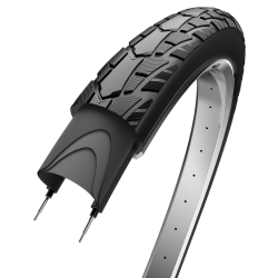 D�k Edge Performance Basic 28 x 1,40"/ 37-622 - sort med refleksion