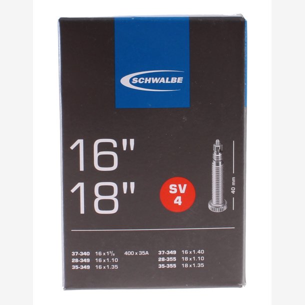 Slange Schwalbe SV4 16-18" / 28/37-340/355 - 40mm valve