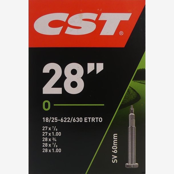 Tube CST SV60mm - 28 x 1.00" - 18/25-622/630 mm