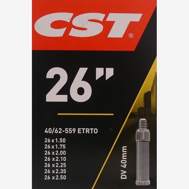 Tube CST DV40mm - 26 x 1.25-1.90" - 32/47-559/597 mm