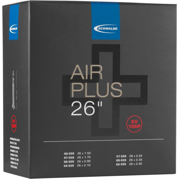 Slange Schwalbe AV13AP Air Plus 26" / 40/62-559 - 40mm valve