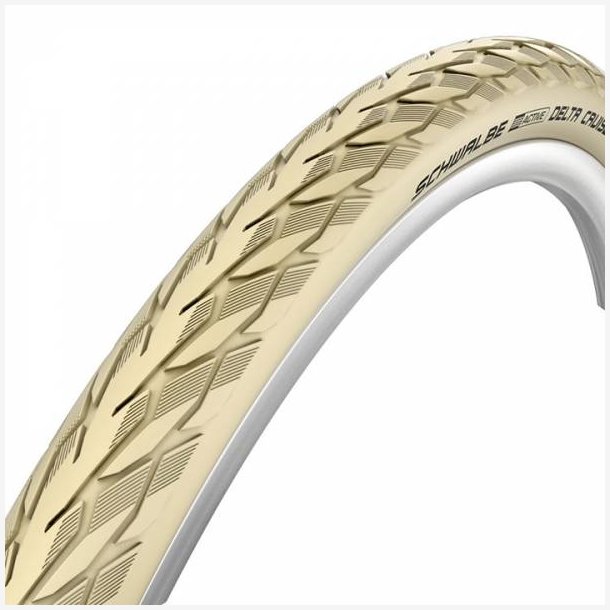 Dk Schwalbe Delta Cruiser PunctureGuard E-25 28 x 1 &frac12;" / 40-635 mm - cream with reflection