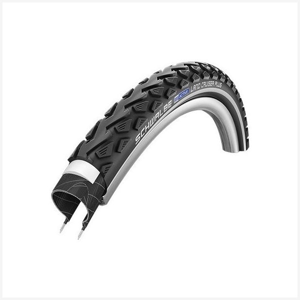 Dk Schwalbe Land Cruiser Plus PuntureGuard 26 x 1,75" / 47-559 - sort med refleks