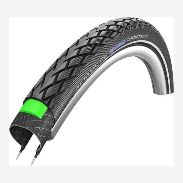 Dk Schwalbe Marathon GreenGuard 28 x 1 &frac12;"/ 40-635 - black with reflection