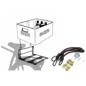 WIDENING-PIECE OF STEEL WITH SIDE-SUPPORT FOR LUGGAGE CARRIER STECO  BLACK