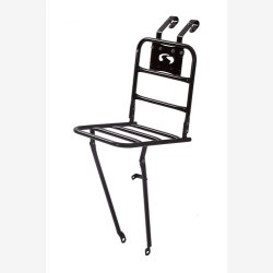 Frontlad Steco Comfort til 20-24" cykel 20 x 20 cm - blank sort