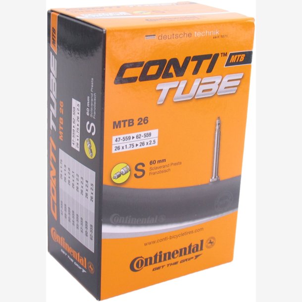 Tube Continental  26" MTB - 47/62-559 - SV60mm valve