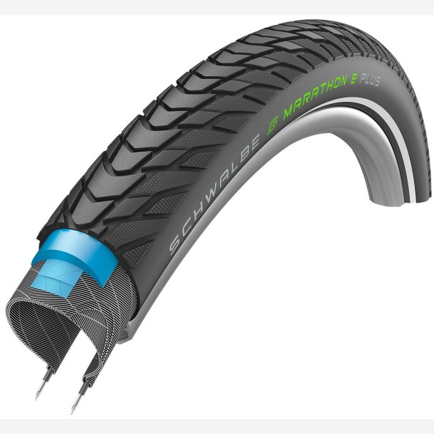 Dk Schwalbe Marathon E-Plus Performance Line 28 x 1.75" / 47-622 mm - black with reflection
