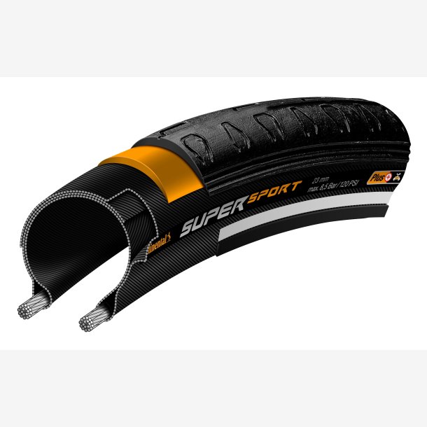 Dk Continental SuperSport Plus 28 x 1.00" / 25-622 - black