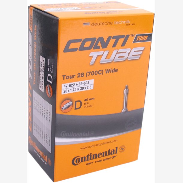 Tube  Continental  28" Tour Wide 54-584->62-622 - DV40mm valve