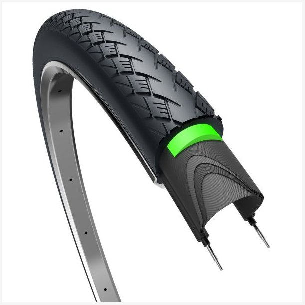 Cykeldk Edge Metro Elite Protect 28 x 1.50" / 40-622 mm - sort med refleks