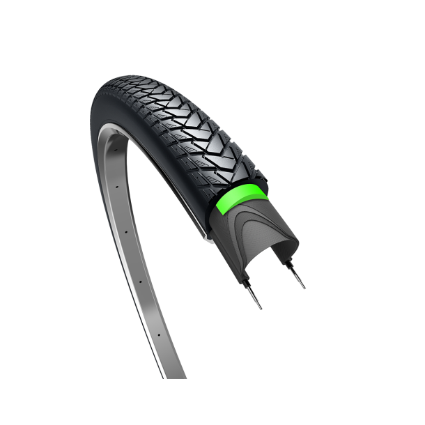 Dk Edge Traveller Protect 28 x 1.40" / 37-622mm - sort med refl.