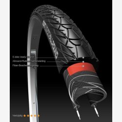 Dk CST Sensamo Classic Allround 28 x 1.40" / 37-622 mm - black with reflection