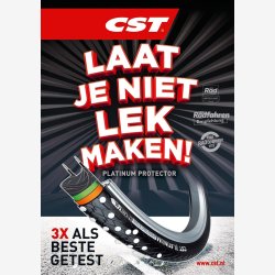D�k CST Platinum Protector 28 x 1,50 " / 40-622mm - sort med refleksion