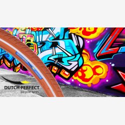 Dk Dutch Perfect 28 x 1.40" / 40-622mm non- puncture - brown with reflection