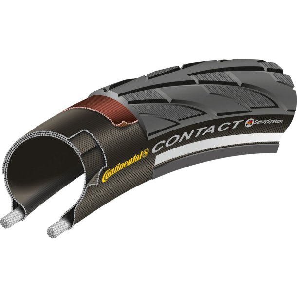 Dk Continental Contact Reflex 28 x 1.60" / 42-622 mm - black with reflection