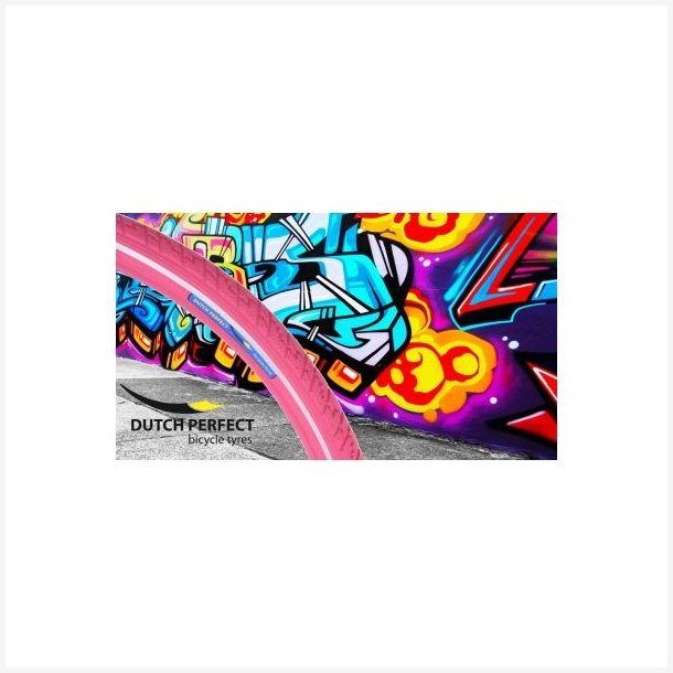 Dk Dutch Perfect 28 x 2.00" / 50-622 punkteringsfri - pink med refleksion