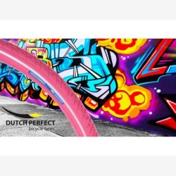 Dk Dutch Perfect 28 x 2.00" / 50-622 punkteringsfri - pink med refleksion