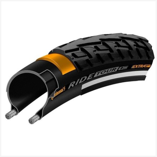 Continental d�k Ride Tour 28 X 1,60 sort med refl.
