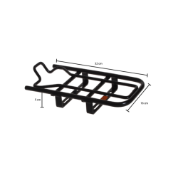 Add-on bagagebrer adapter til elcykel Steco E-bike - mat sort