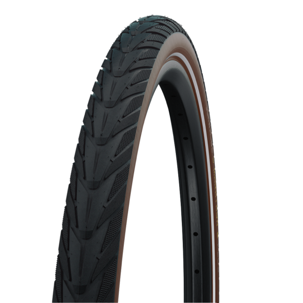 Cykeldk Schwalbe Energizer Plus GreenGuard 28 x 1.75" / 47-622 mm - sort/brun med refleks