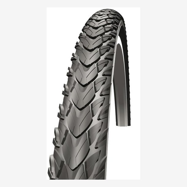 Foldable Dk Schwalbe Marathon Mondial Evo/DD 28 x 1.75"/ 47-622mm - black with reflection