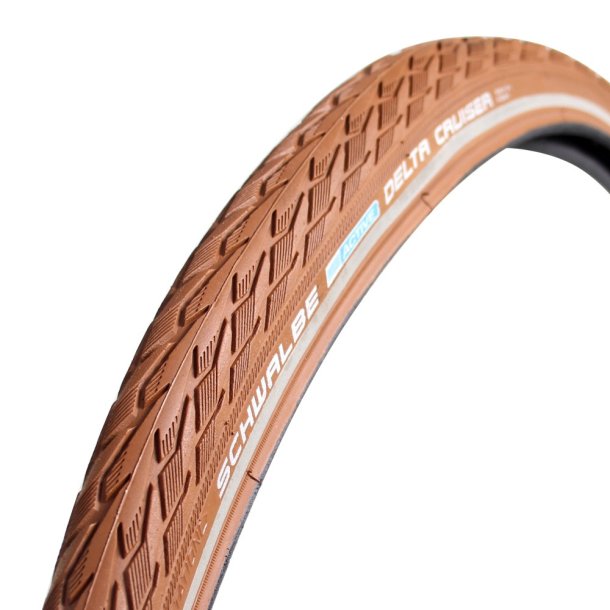 Dk Schwalbe Delta Cruiser plus 28 x 1,40 " / 37-622mm - Brun med refleksion