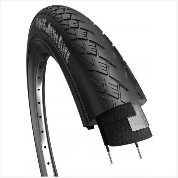 Dk Edge Metro Elite Tour 28 x 1 &frac12;"/ 40-635 mm - sort med refleks