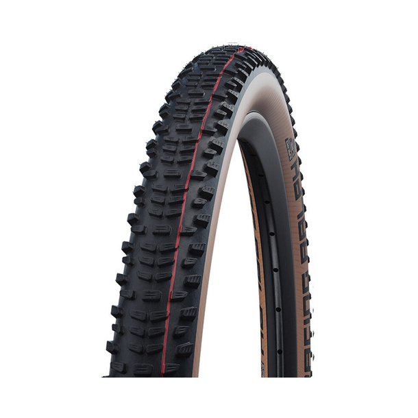 Foldable Dk Schwalbe Racing Ralph Super Race 29 x 2.25" / 57-622 mm - transparent sidewall