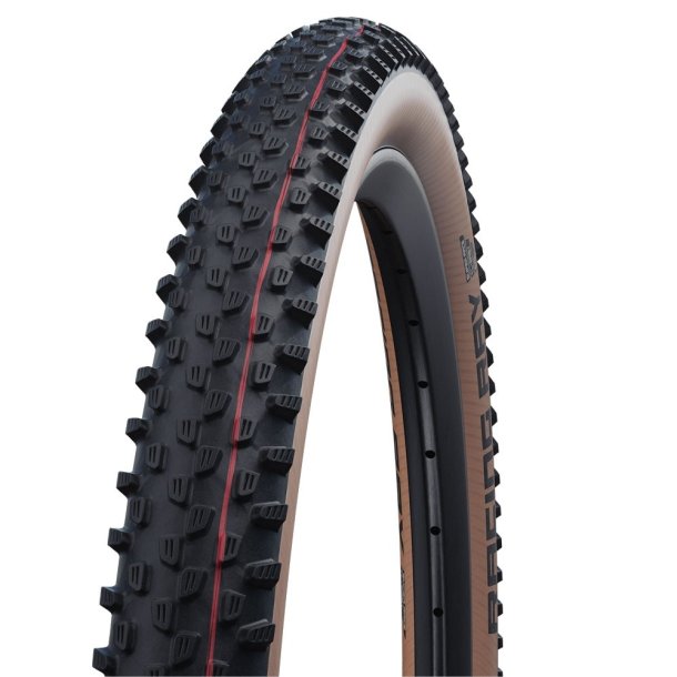 Foldable Dk Schwalbe Racing Ray Super Race 29 x 2.25" / 57-622 mm - transparent sidewall