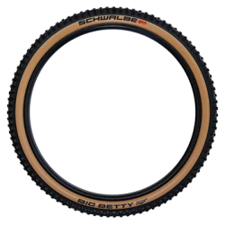 Foldable Dk Schwalbe Big Betty Super Gravity 29 x 2.40" / 62-622 mm - black/brown