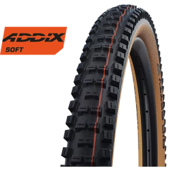Foldable Dk Schwalbe Big Betty Super Gravity 29 x 2.40" / 62-622 mm - black/brown