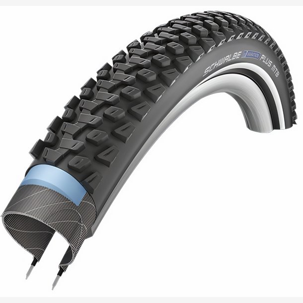 Dk Schwalbe Marathon Plus SmartGuard 26 x 2.10" / 54-559 MTB - black with reflection