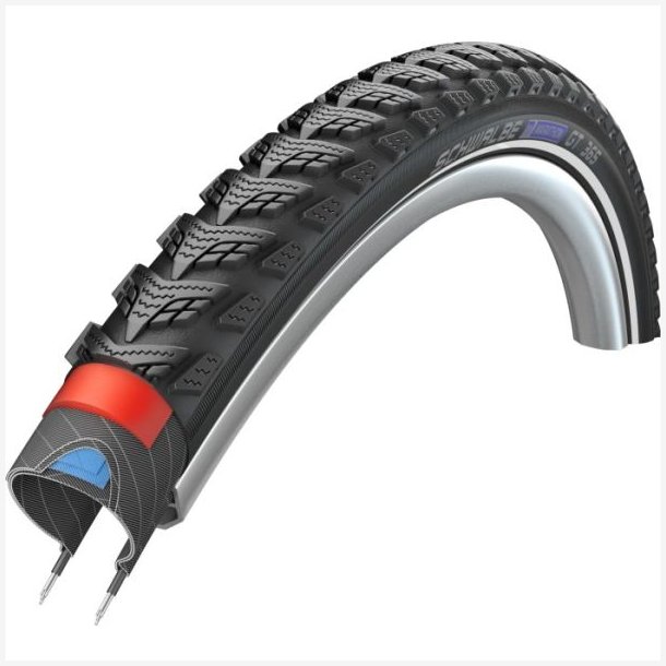 Dk Schwalbe Marathon 365 GreenGuard 28 x 1,40"/ 37-622 mm - sort med refleks