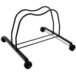 Cykelstander st�l sort med 4 hjul