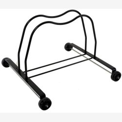 Cykelstander st�l sort med 4 hjul