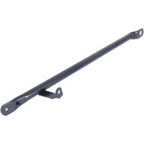 Stang til frontlad Steco med lampekrog - blank sort