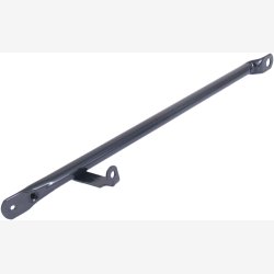 Stang til frontlad Steco med lampekrog - blank sort