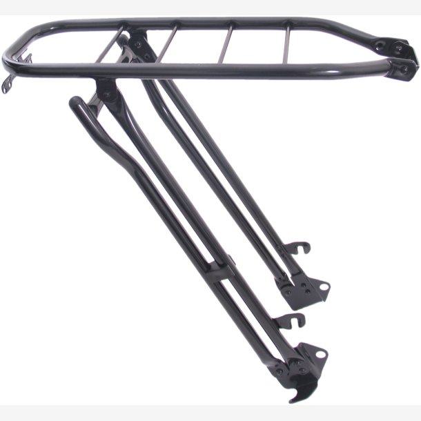 Rear Carrier Gazelle 28" steel 57 to 61 cm with folding stand - black