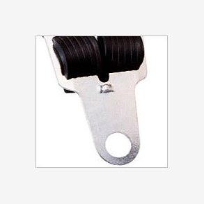 Luggage carrier strap Bibia rubber with fixed axle clamp - black