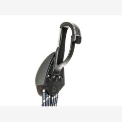 Bagagebrerstrop Trio Bibia med krog i rustfrit stl - sort/hvid/gr