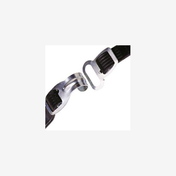 Luggage carrier strap Bibia with hook / eye 50 cm - black