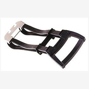 Luggage carrier strap Bibia Ergo with aluminum plate - black