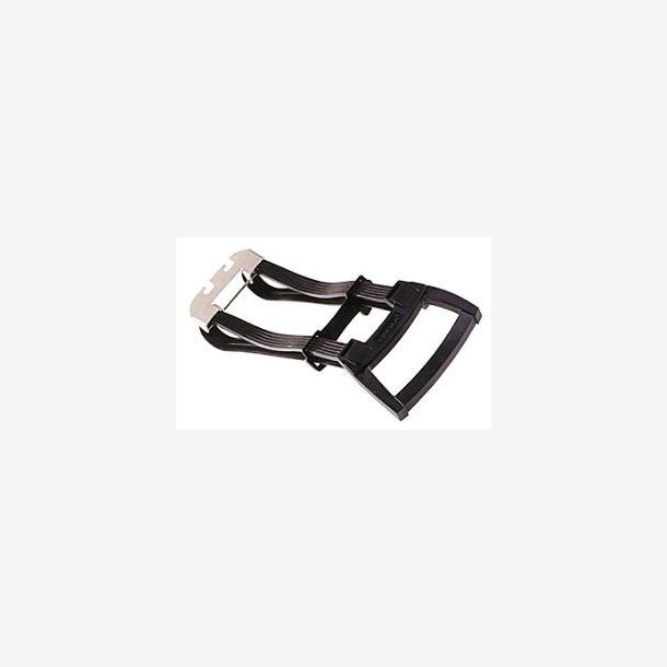 Luggage carrier strap Bibia Ergo with aluminum plate - black