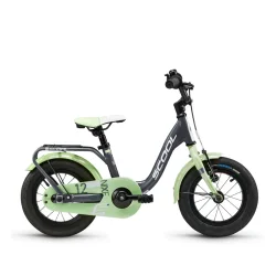 niXe 12" brnecykel - aluminiums ramme, fodbremse - gr/grn